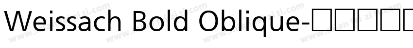 Weissach Bold Oblique字体转换